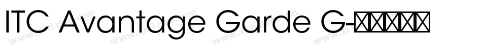 ITC Avantage Garde G字体转换